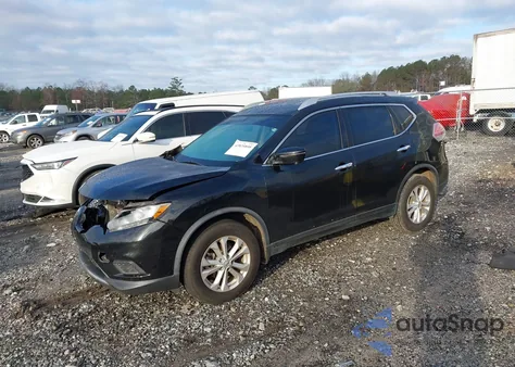 2016 Nissan Rogue Sv из США, поврежденный, VIN JN8AT2MT2GW011248